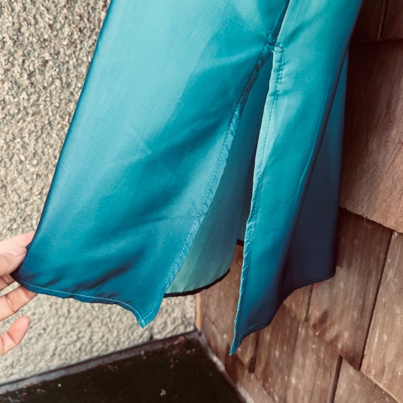 La Blanca Blue Watercolor Resort Wear Swim Coverup Viscose Dress Womens Size S - Picture 8 of 17